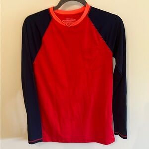 Crewcuts Red and Black Rashguard Swimwear